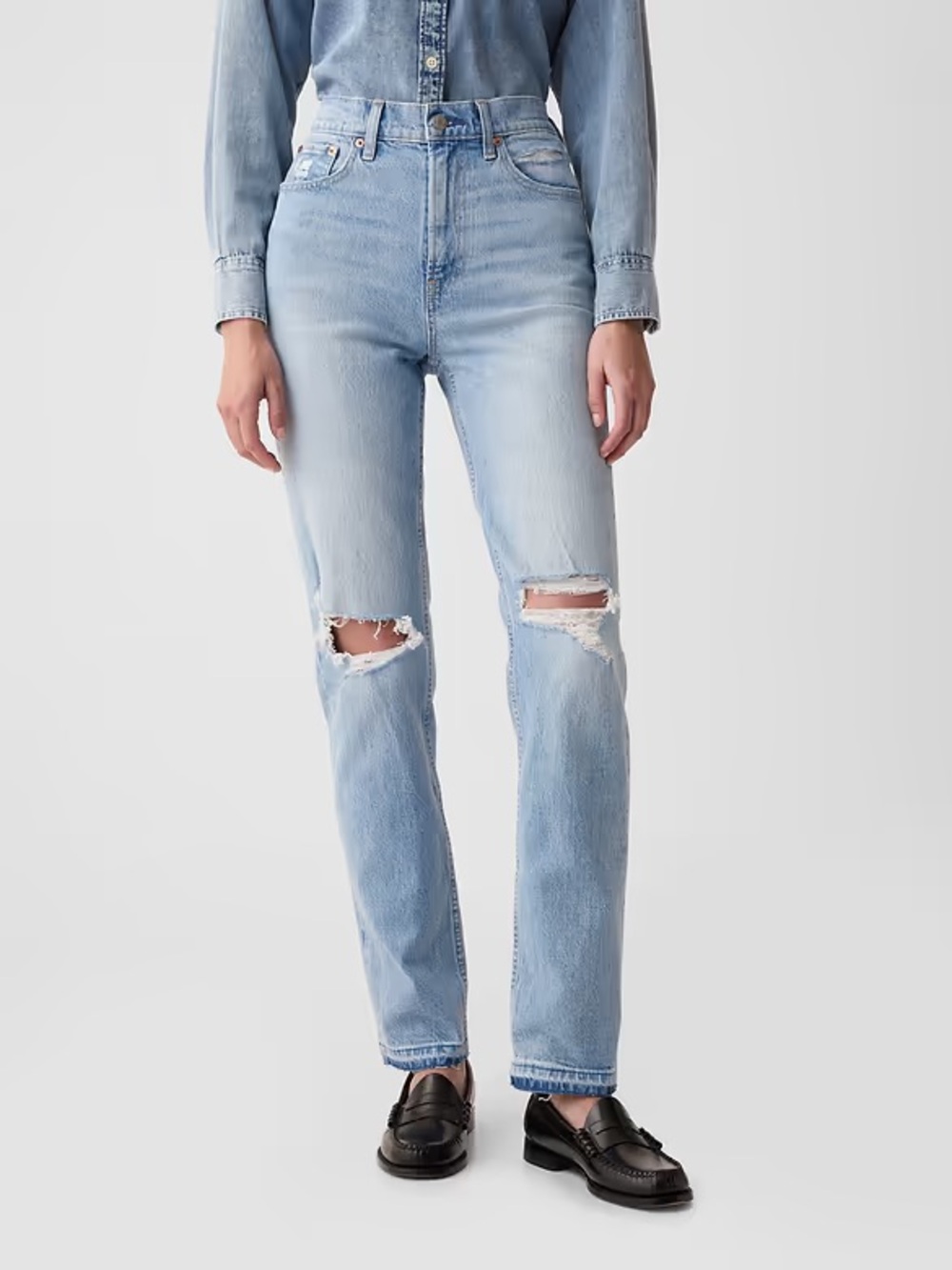 GAP High Rise Cheeky Straight Jeans